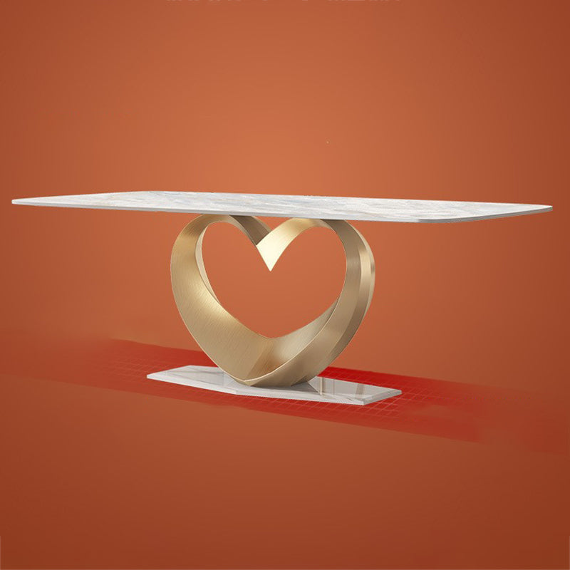 Luxurious Sintered Stone Dining Set Rectangle 1/4/5/7 Pieces Dinette Table Set