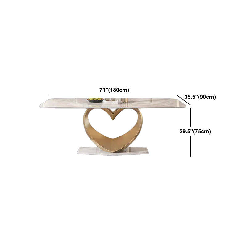 Luxurious Sintered Stone Dining Set Rectangle 1/4/5/7 Pieces Dinette Table Set
