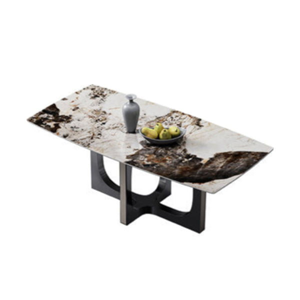 Designer Style Sintered Stone Dining Set Rectangle 1/2/3/5/6 Pieces Dining Room Table Set