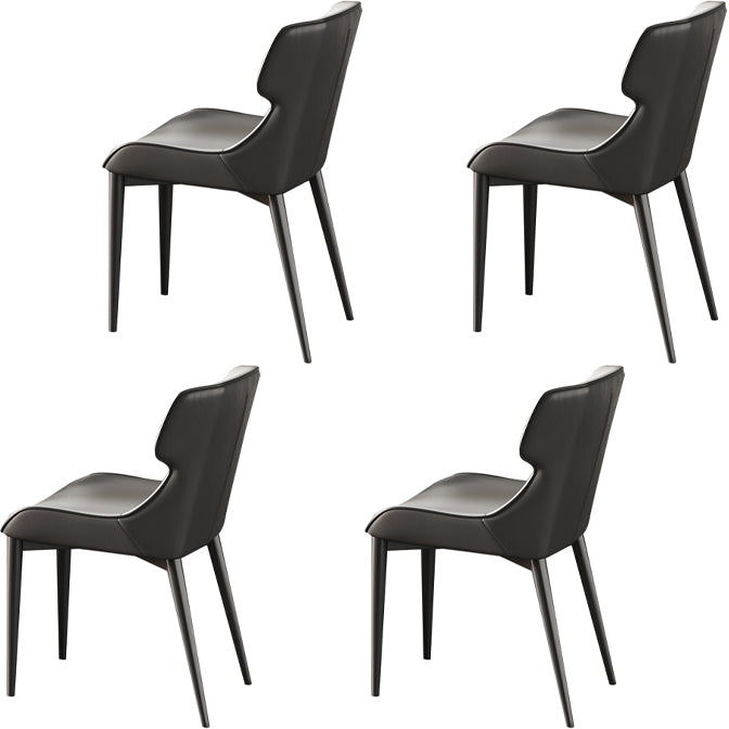 Glam Dining Table Set 1/4/5/7 Pcs Rectangle Dining Table with Wingback Chairs