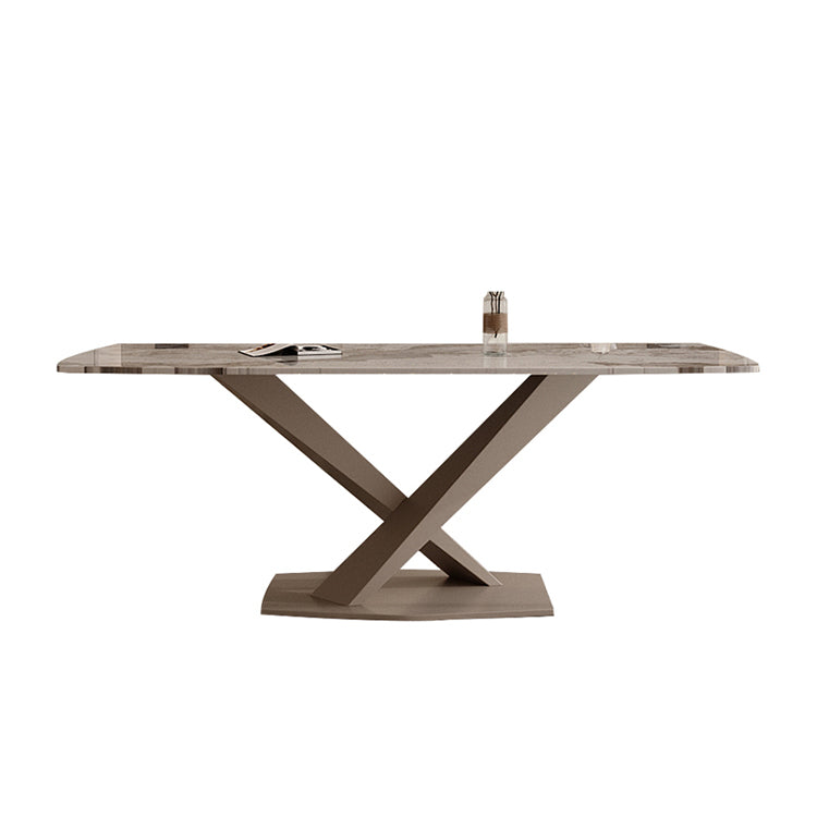 Glam Dining Set 1/3/4 Pcs Gold Rectangle Dining Table with Upholstered Chairs