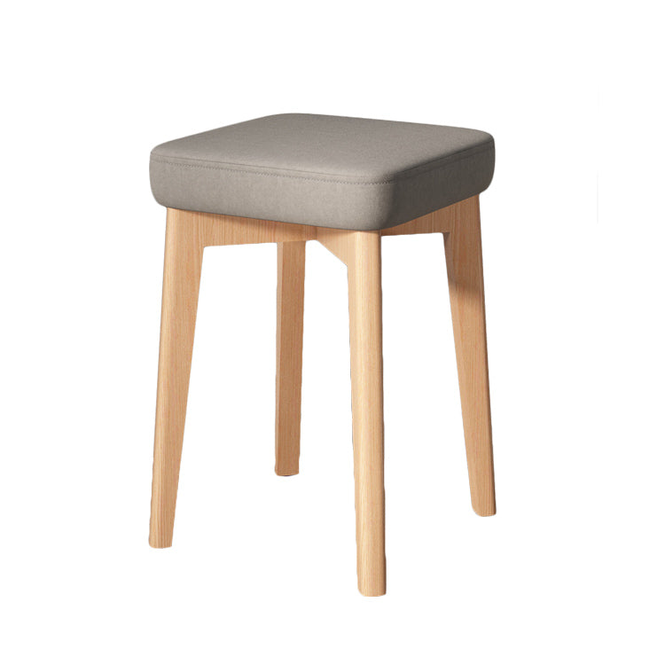 Indoor Cotton Ottoman Tear Resistant with Four Legs Cube Ottoman Square Modern