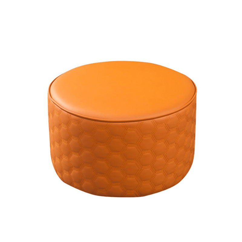 Hexagonal Pattern Water Resistant Standard Modern Orange for Drawing Room