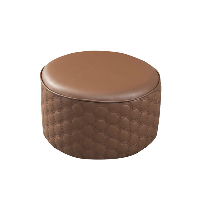 Hexagonal Pattern Water Resistant Standard Modern Orange for Drawing Room