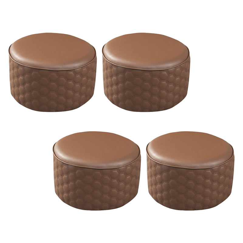 Hexagonal Pattern Water Resistant Standard Modern Orange for Drawing Room