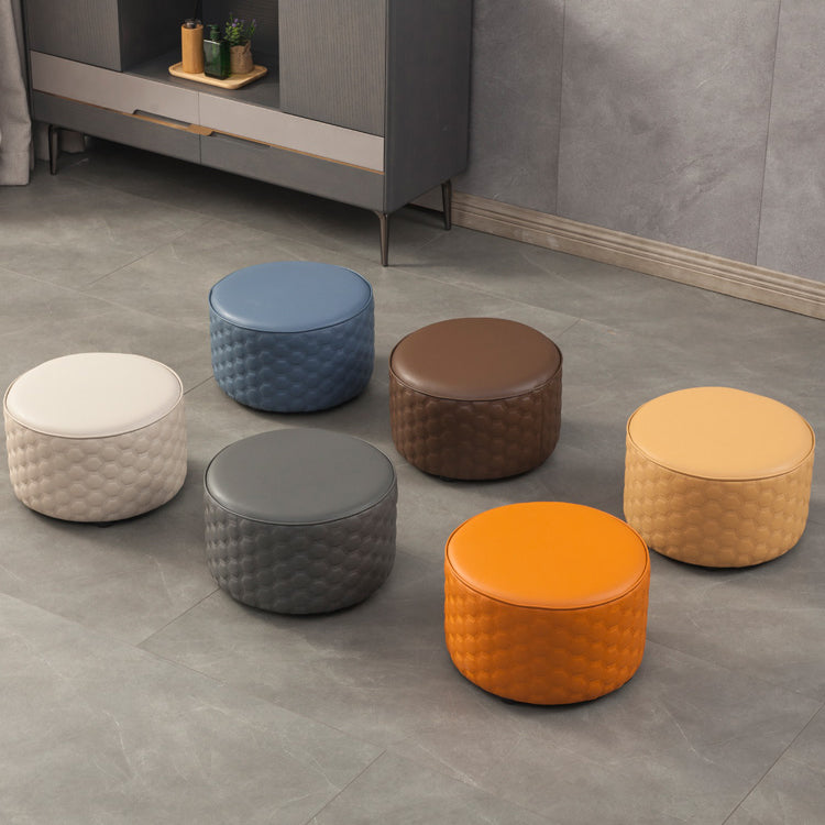 Hexagonal Pattern Water Resistant Standard Modern Orange for Drawing Room