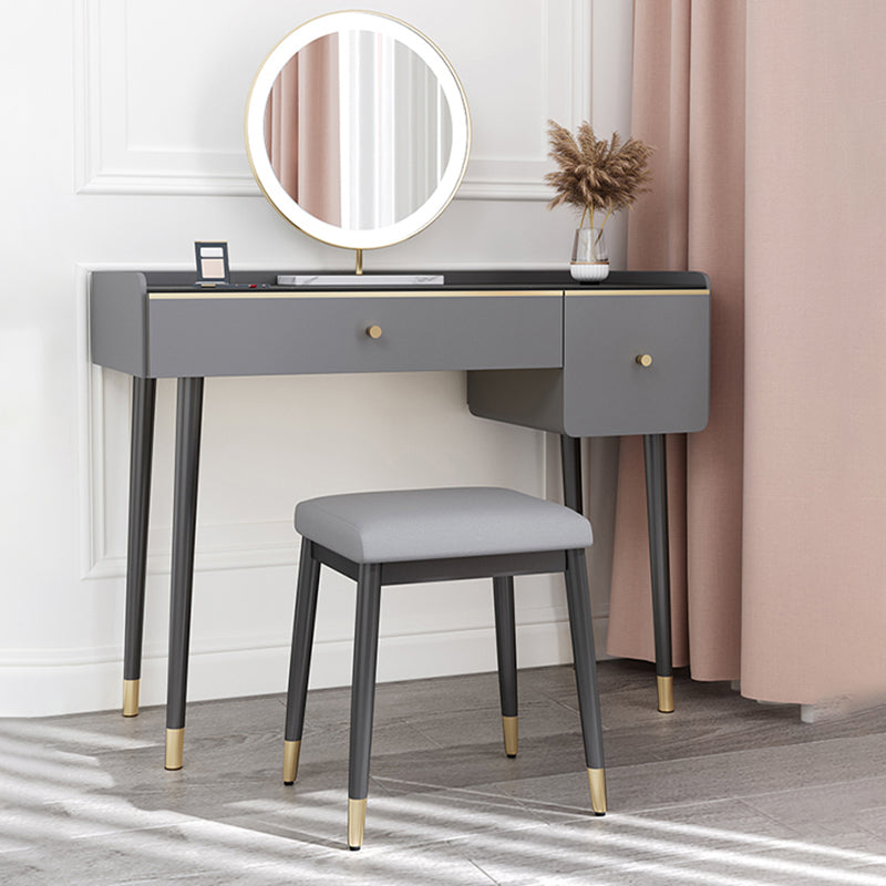 Stylish Pouf Ottoman Solid Color Water Resistant Rectangle Footstool Ottoman