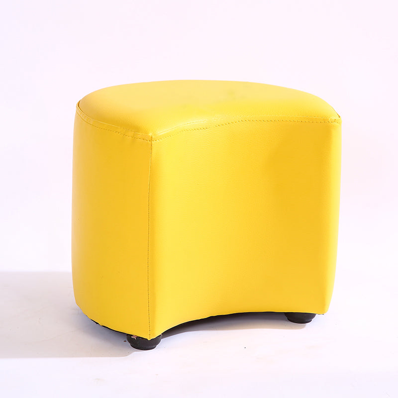 Modern Specialty Target Pouf Plain PU Leather Water Resistant Ottoman Taverna