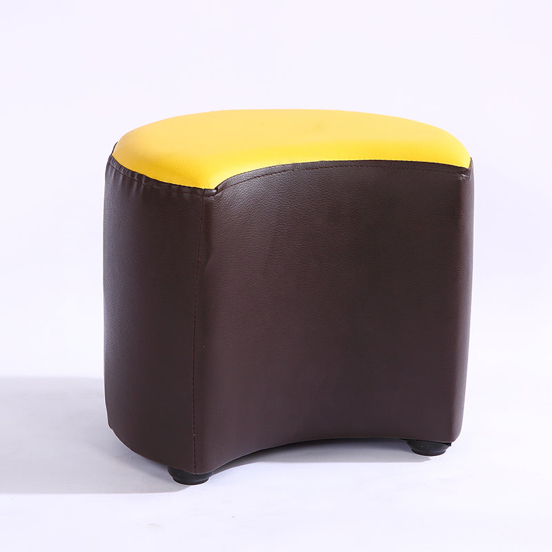 Modern Specialty Target Pouf Plain PU Leather Water Resistant Ottoman Taverna