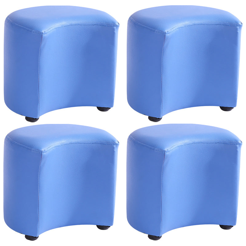 Modern Specialty Target Pouf Plain PU Leather Water Resistant Ottoman Taverna