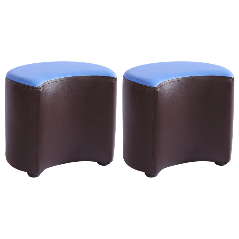 Modern Specialty Target Pouf Plain PU Leather Water Resistant Ottoman Taverna
