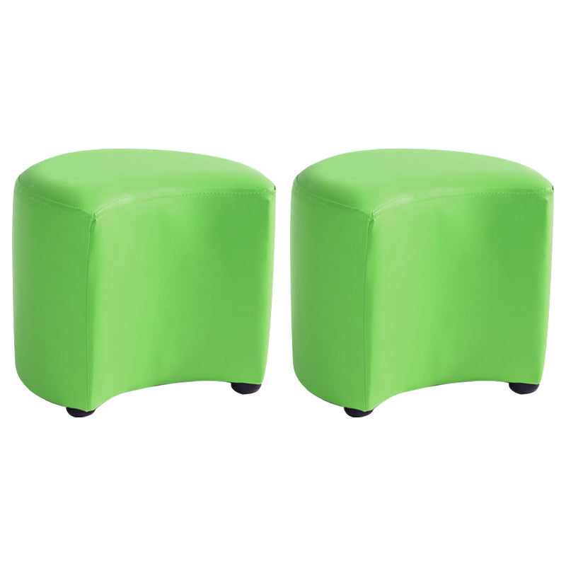 Modern Specialty Target Pouf Plain PU Leather Water Resistant Ottoman Taverna