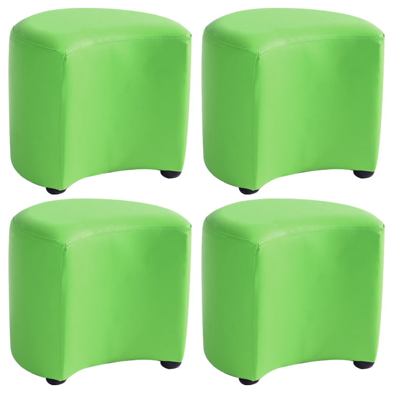 Modern Specialty Target Pouf Plain PU Leather Water Resistant Ottoman Taverna