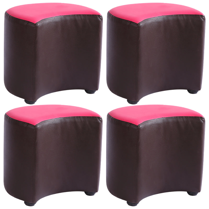 Modern Specialty Target Pouf Plain PU Leather Water Resistant Ottoman Taverna