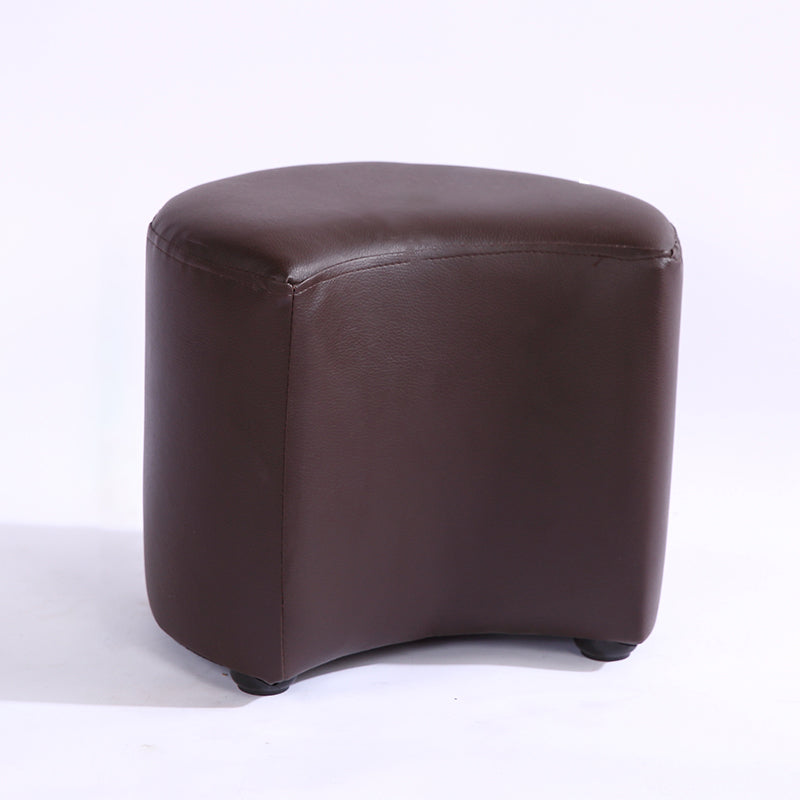 Modern Specialty Target Pouf Plain PU Leather Water Resistant Ottoman Taverna