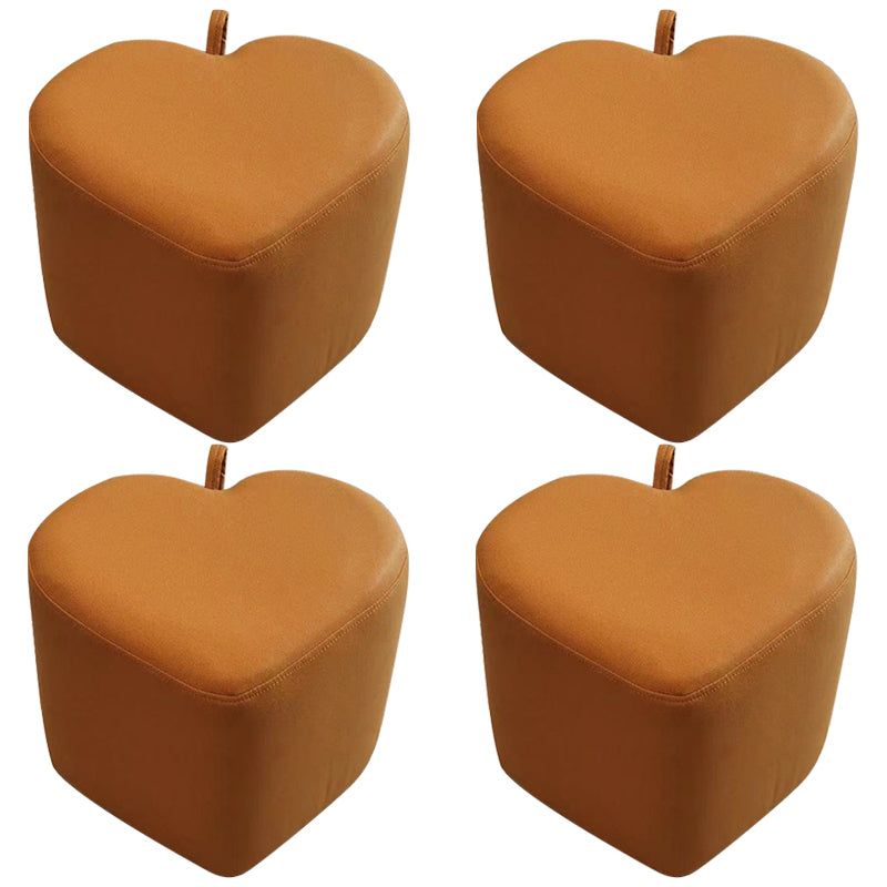 Ottoman Faux Leather Modern Specialty Water Resistant Houndstooth Pattern Ottoman