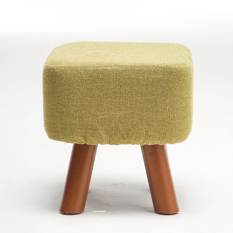 Solid Color Tear Resistant Ottoman Modern Blue Standard for Home Drawing Room