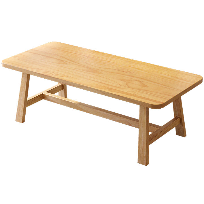 Modern Style Office Desk Solid Wood Trestle Writing Desk for Home