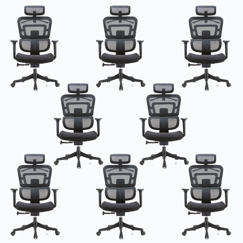 Contemporary High Back Ergonomic Task Chair Adjustable Back Height Office Chair