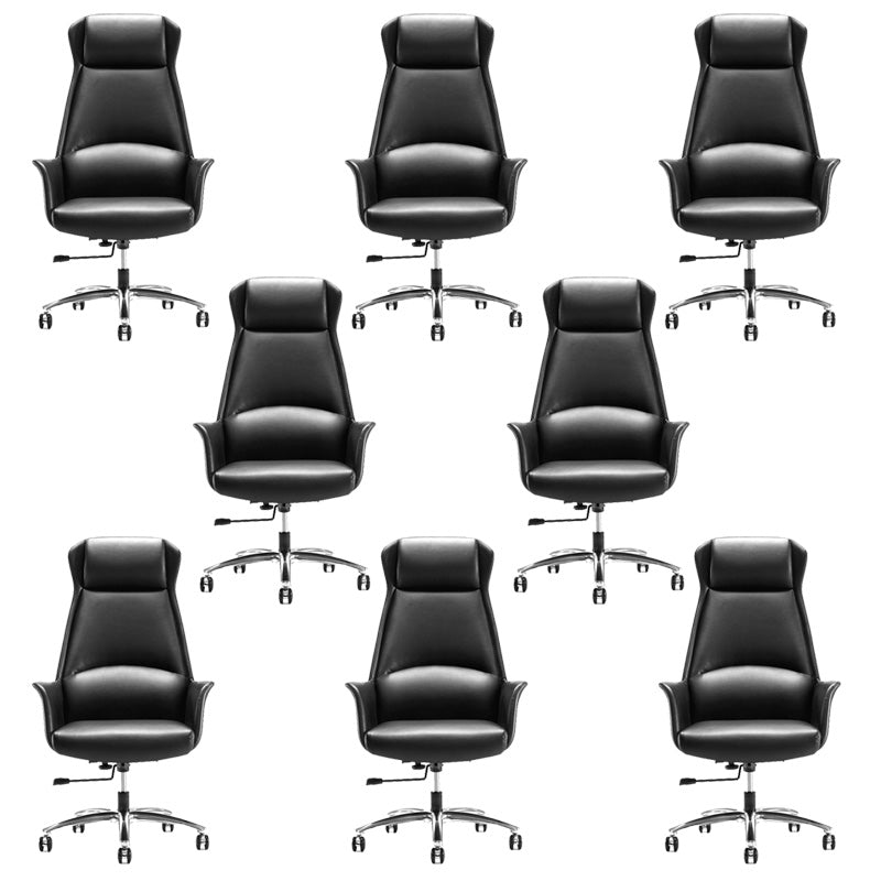Modern Leather Management Office Chair High Back Executive Ergonomic Computer Chair