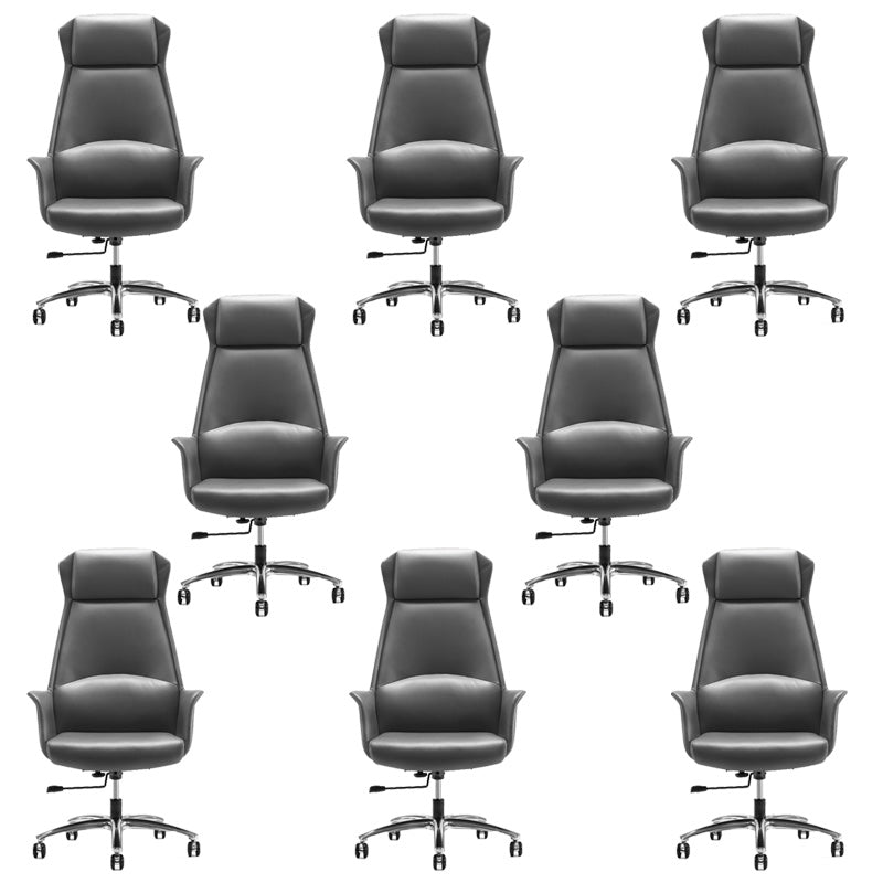 Modern Leather Management Office Chair High Back Executive Ergonomic Computer Chair