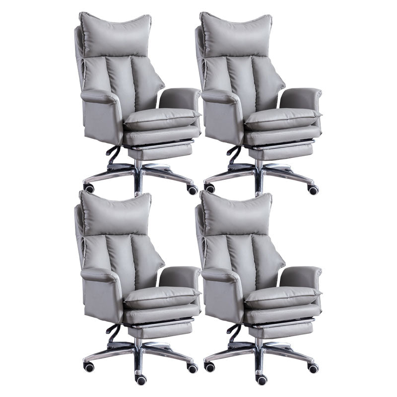 Modern Slide Chair High Back Ergonomic Adjustable Leather Executive Chair