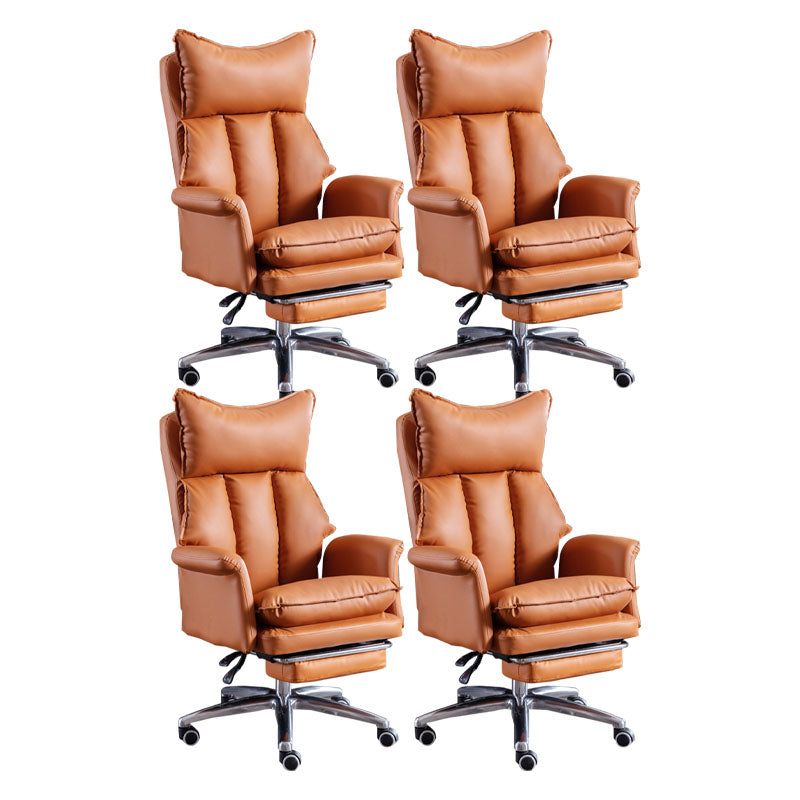 Modern Slide Chair High Back Ergonomic Adjustable Leather Executive Chair