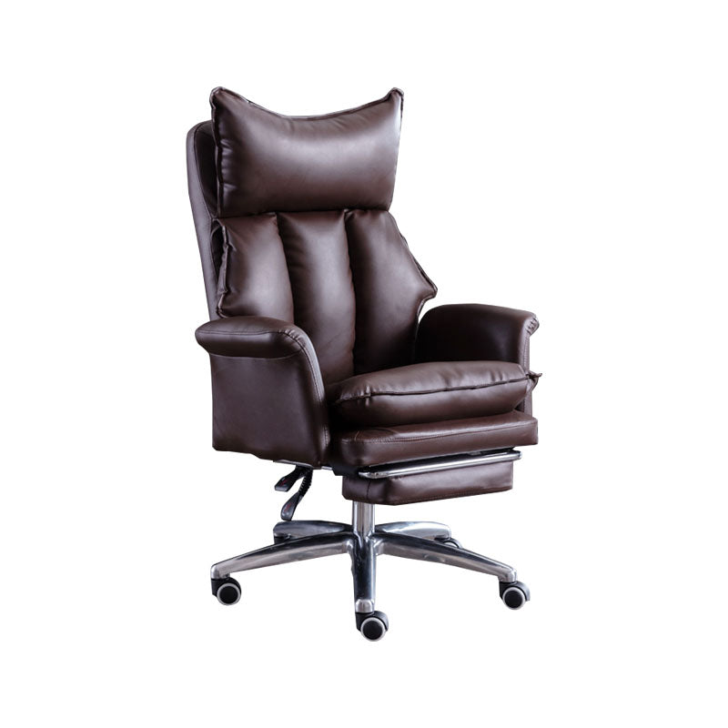 Modern Slide Chair High Back Ergonomic Adjustable Leather Executive Chair