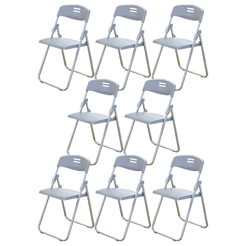 Modern Armless Upholstered Conference Chair Steel Office Chair