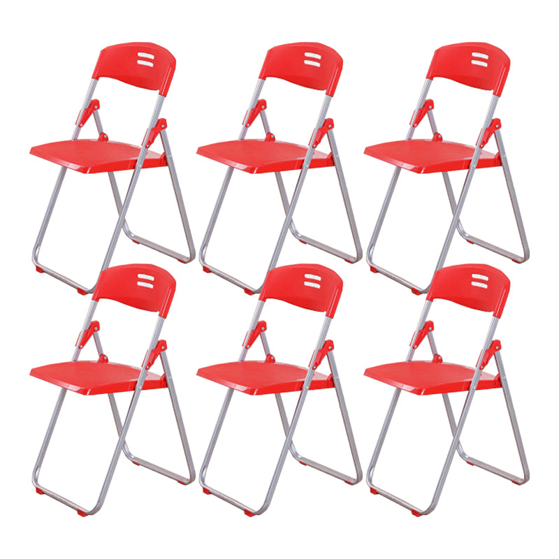 Modern Armless Upholstered Conference Chair Steel Office Chair