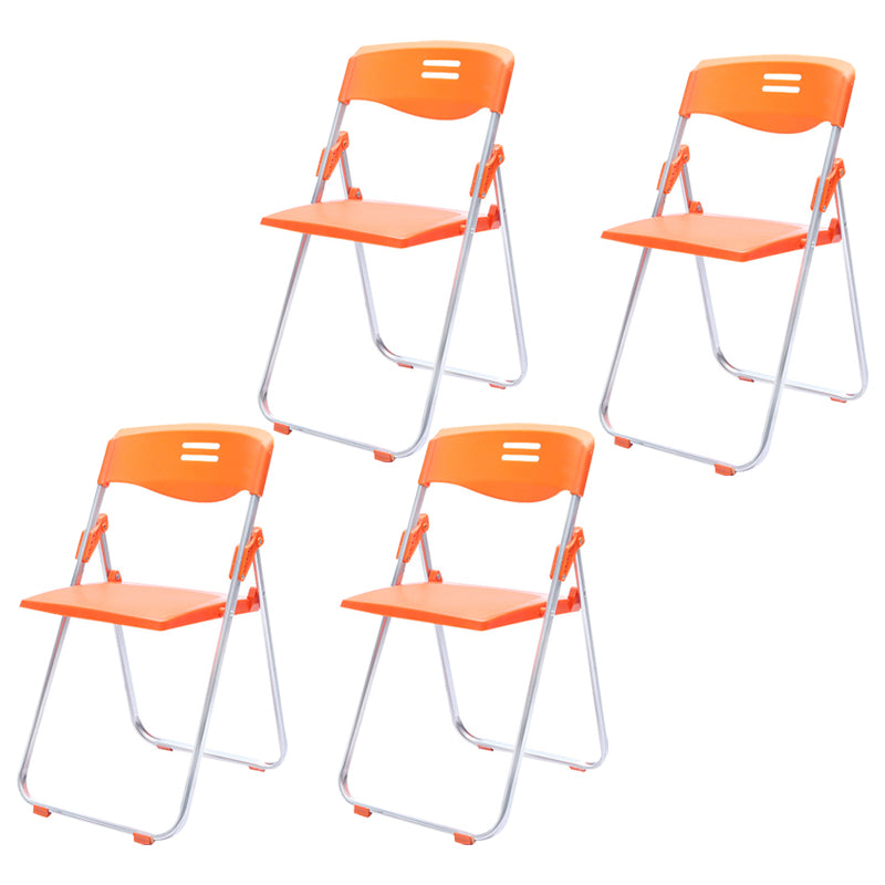 Modern Plastic Office Chair Armless Folding Conference Chair