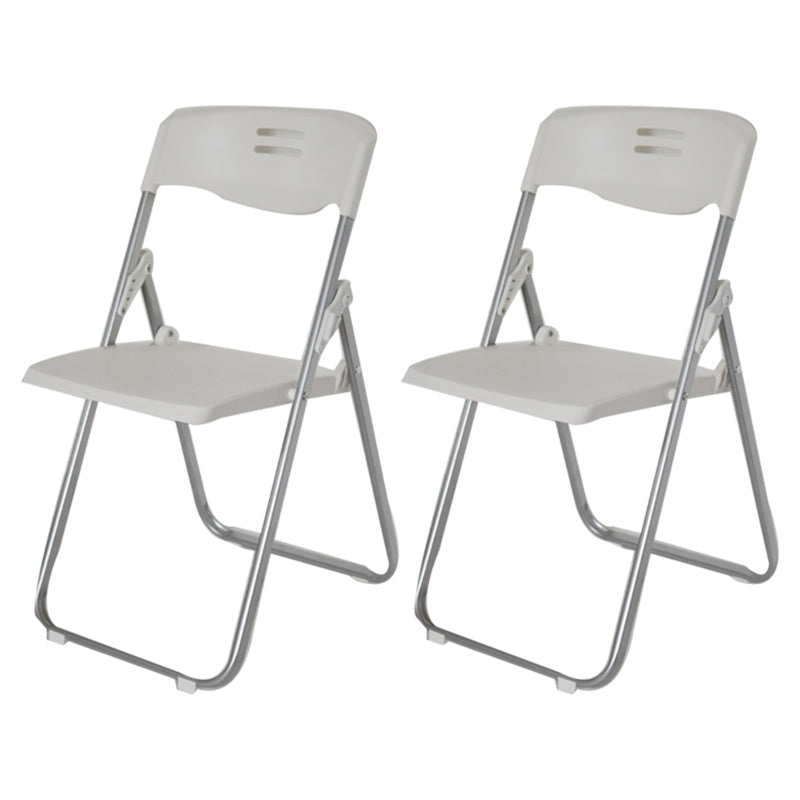 Modern Plastic Office Chair Armless Folding Conference Chair