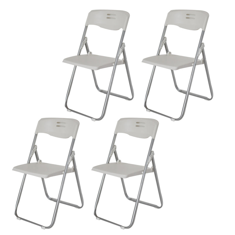 Modern Plastic Office Chair Armless Folding Conference Chair