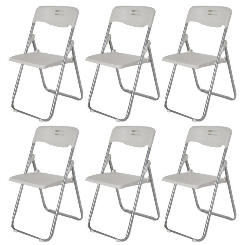 Modern Plastic Office Chair Armless Folding Conference Chair