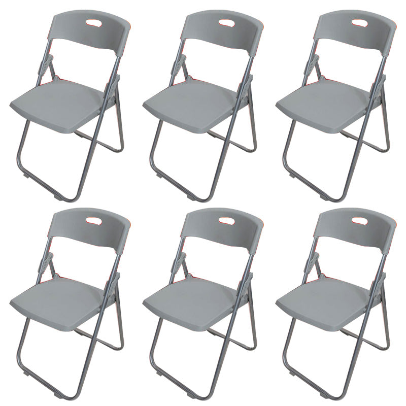 Modern Plastic Office Chair Armless Folding Conference Chair