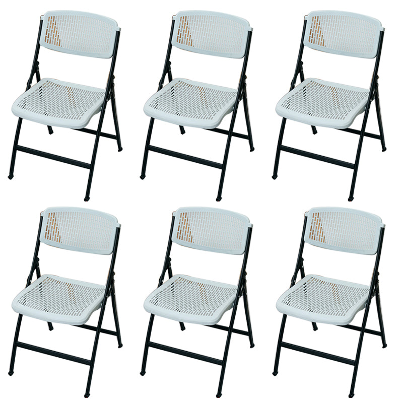 Modern Armless Conference Chair Plastic Low Back Office Chair