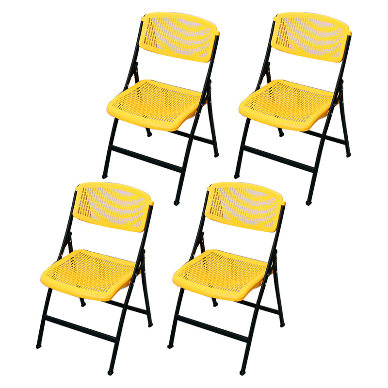 Modern Armless Conference Chair Plastic Low Back Office Chair