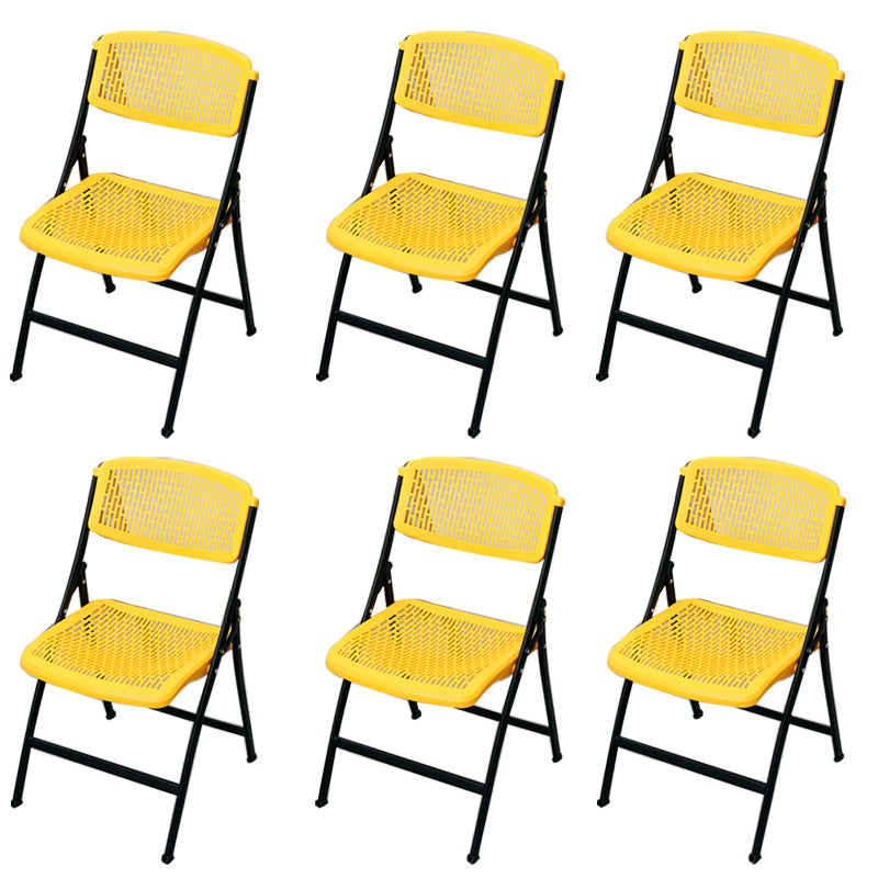 Modern Armless Conference Chair Plastic Low Back Office Chair