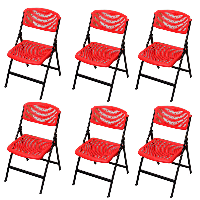 Modern Armless Conference Chair Plastic Low Back Office Chair