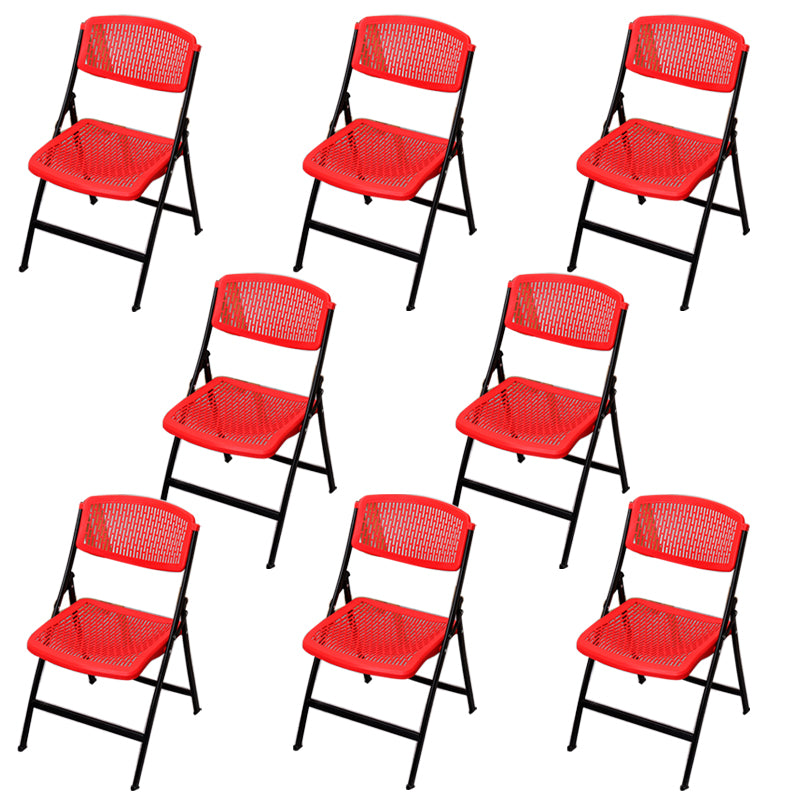 Modern Armless Conference Chair Plastic Low Back Office Chair