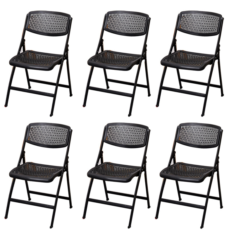 Modern Armless Conference Chair Plastic Low Back Office Chair