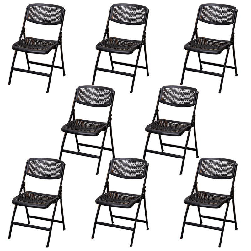 Modern Armless Conference Chair Plastic Low Back Office Chair