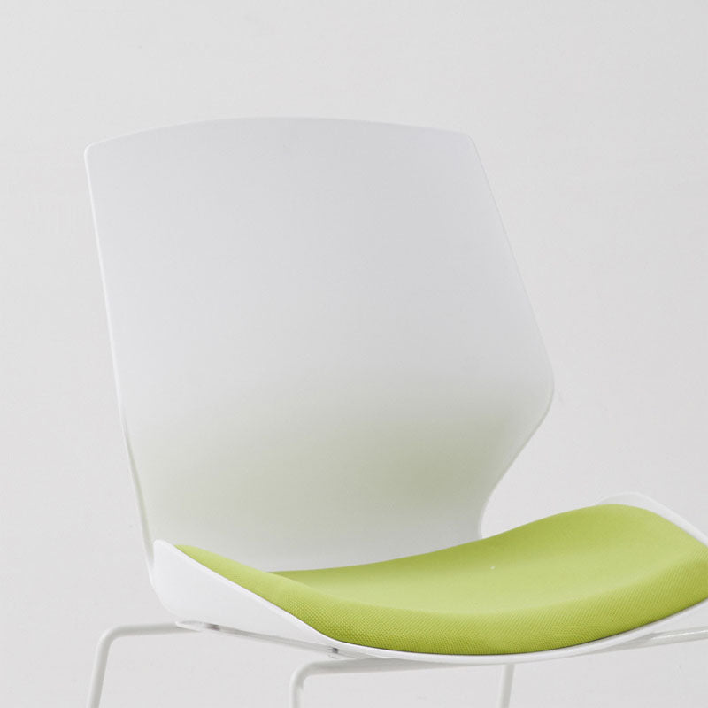 Modern Armless Upholstered Task Chair No Wheels Office Chair