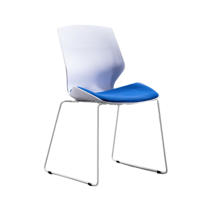 Modern Armless Upholstered Task Chair No Wheels Office Chair