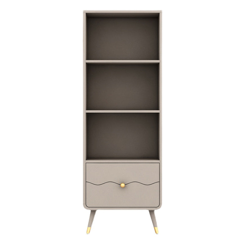 Standard Bookcase Closed Back Solid Engineered Wood Bookshelf for Home