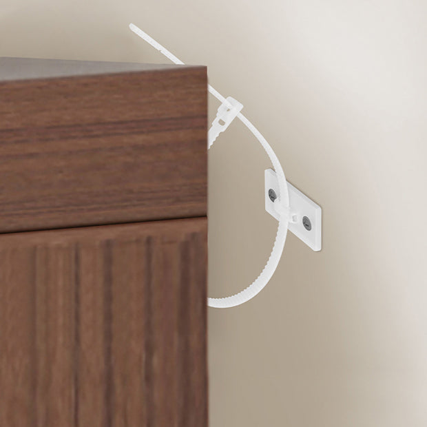 Wooden Bookcase 18" W Vertical Closed Back Bookshelf for Living Room