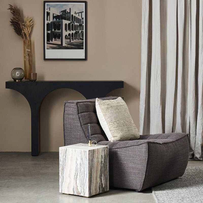 Wood Console Table 33.4 inch High, Hall Sled Console Accent Table