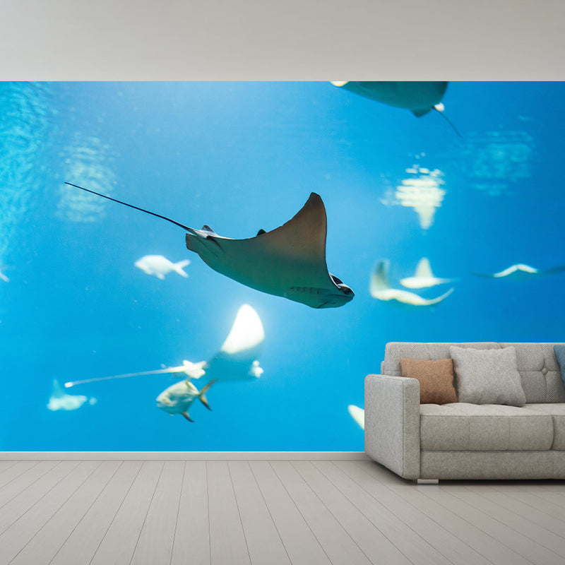 Photography Wall Mural Fish Patterned Living Room Wall Mural