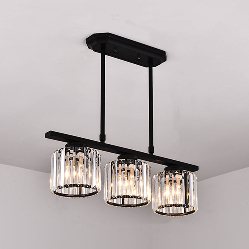 Light Luxury Style Hanging Lamp Geometry Shape Island Light Fixture for Dining Table