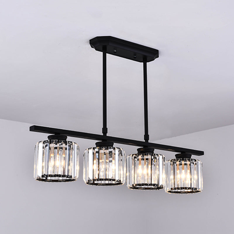Light Luxury Style Hanging Lamp Geometry Shape Island Light Fixture for Dining Table